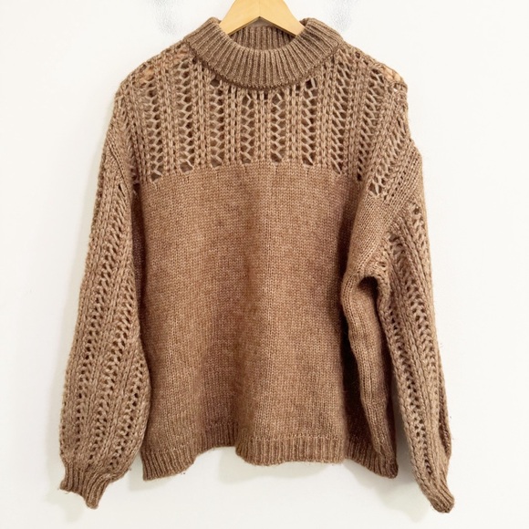 Sita Murt Sweaters - Sita Murt Mock Merck Crochet Sweater